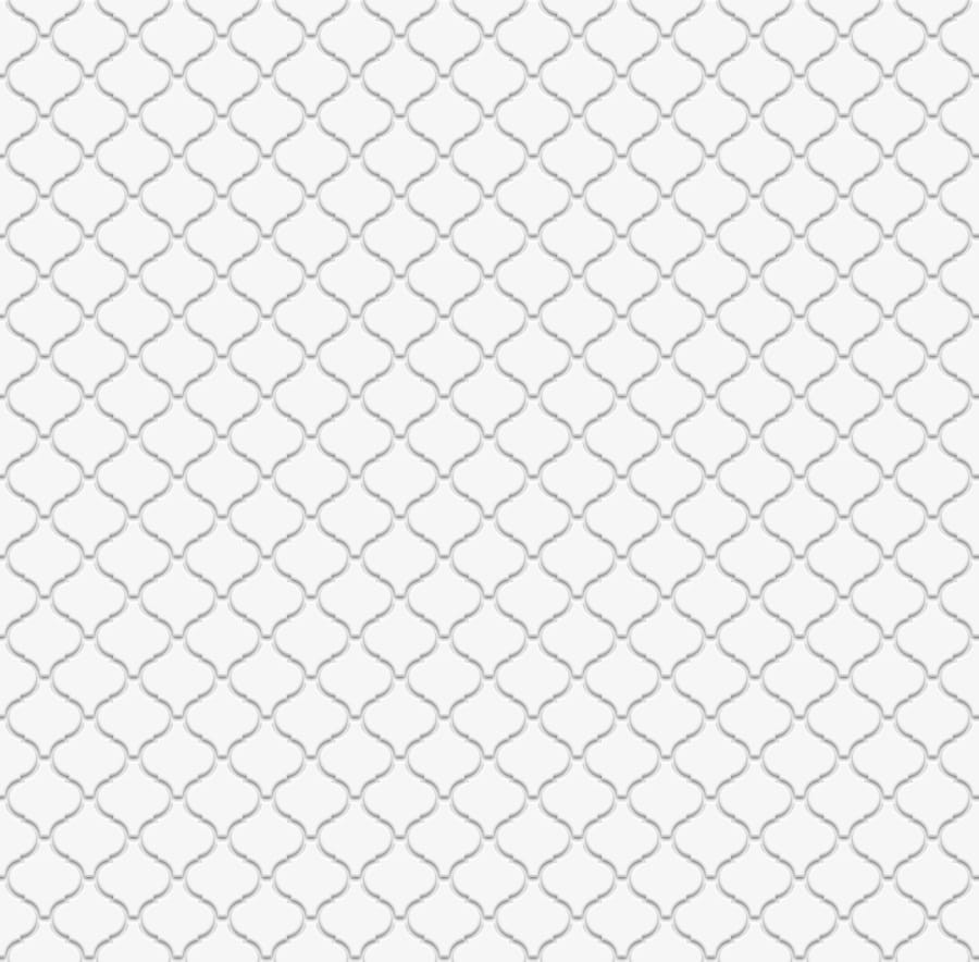Mozaika ceramiczna  Arabeska biała white - szklanemozaiki.pl