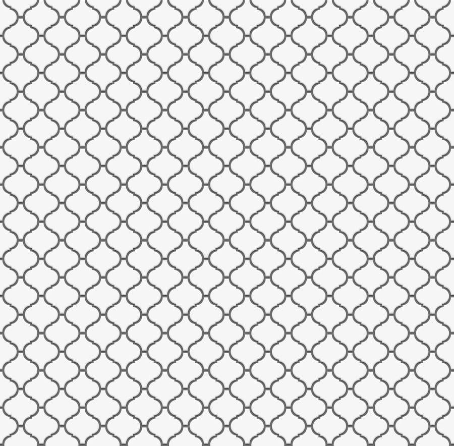 Mozaika ceramiczna  Arabeska biała white - szklanemozaiki.pl