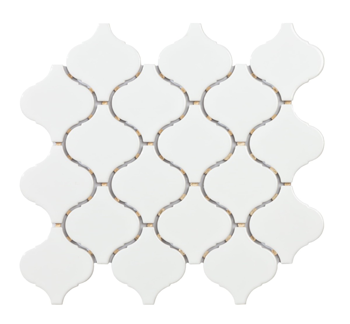 Mozaika ceramiczna  Arabeska biała white - szklanemozaiki.pl