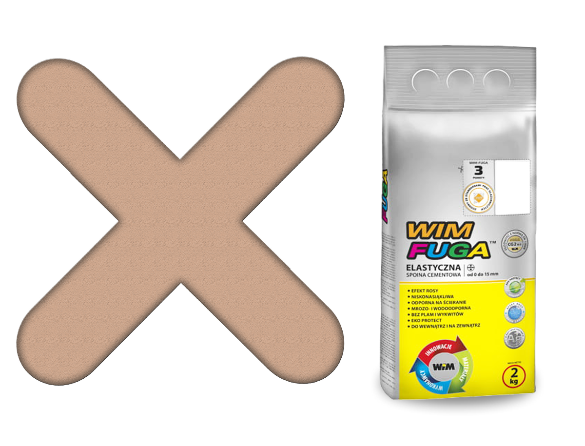 FUGA cementowa uniwersalna CAFFE LATE 2KG – dekoracyjne do wnętrz – Szklane Mozaiki