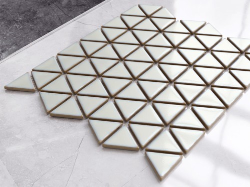 MOZAIKA CERAMICZNA TRIANGLE BLANKET SOFT CREMA BIAŁA