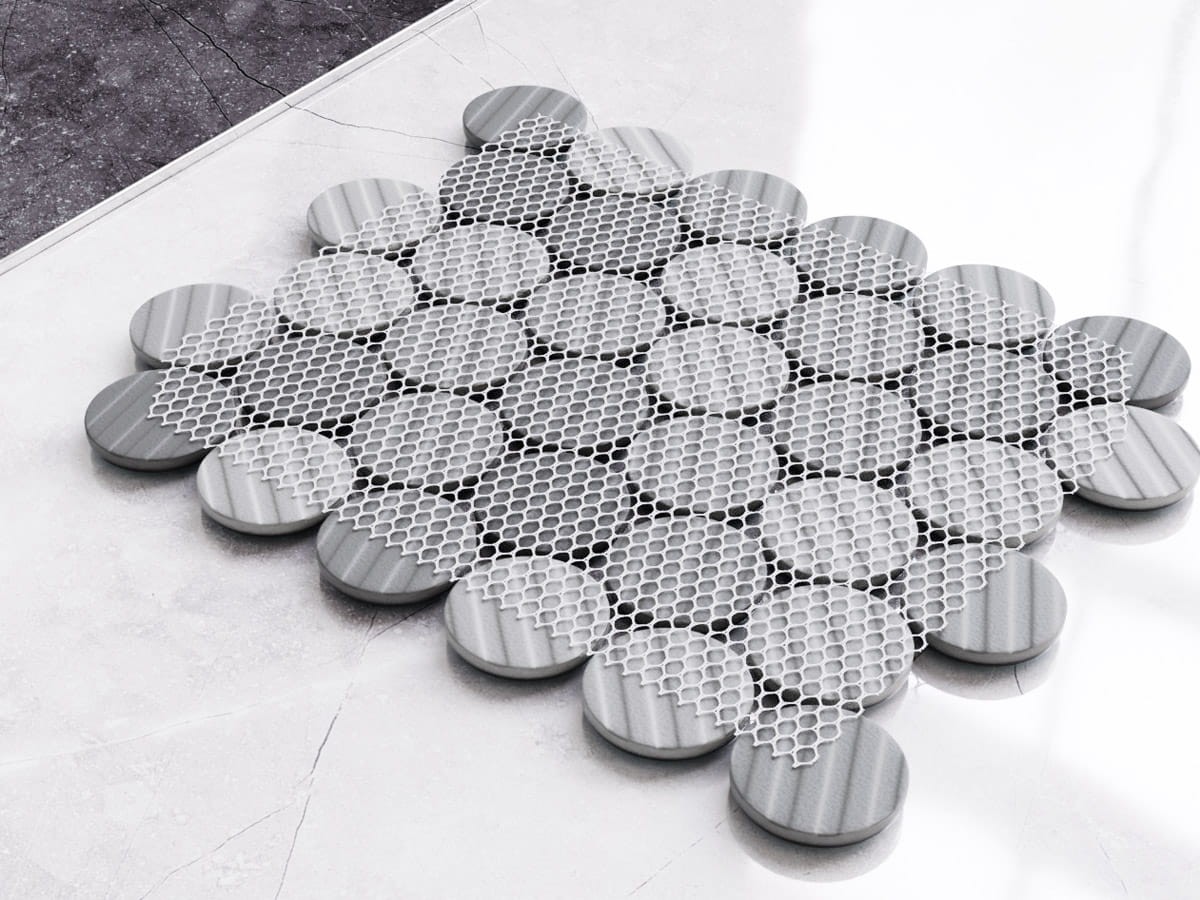 Mozaika ceramiczna Circle Dots Atlantic połysk - szklanemozaiki.pl