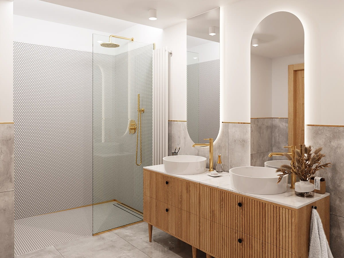 Mozaika ceramiczna Penny Dots white matowa - szklanemozaiki.pl