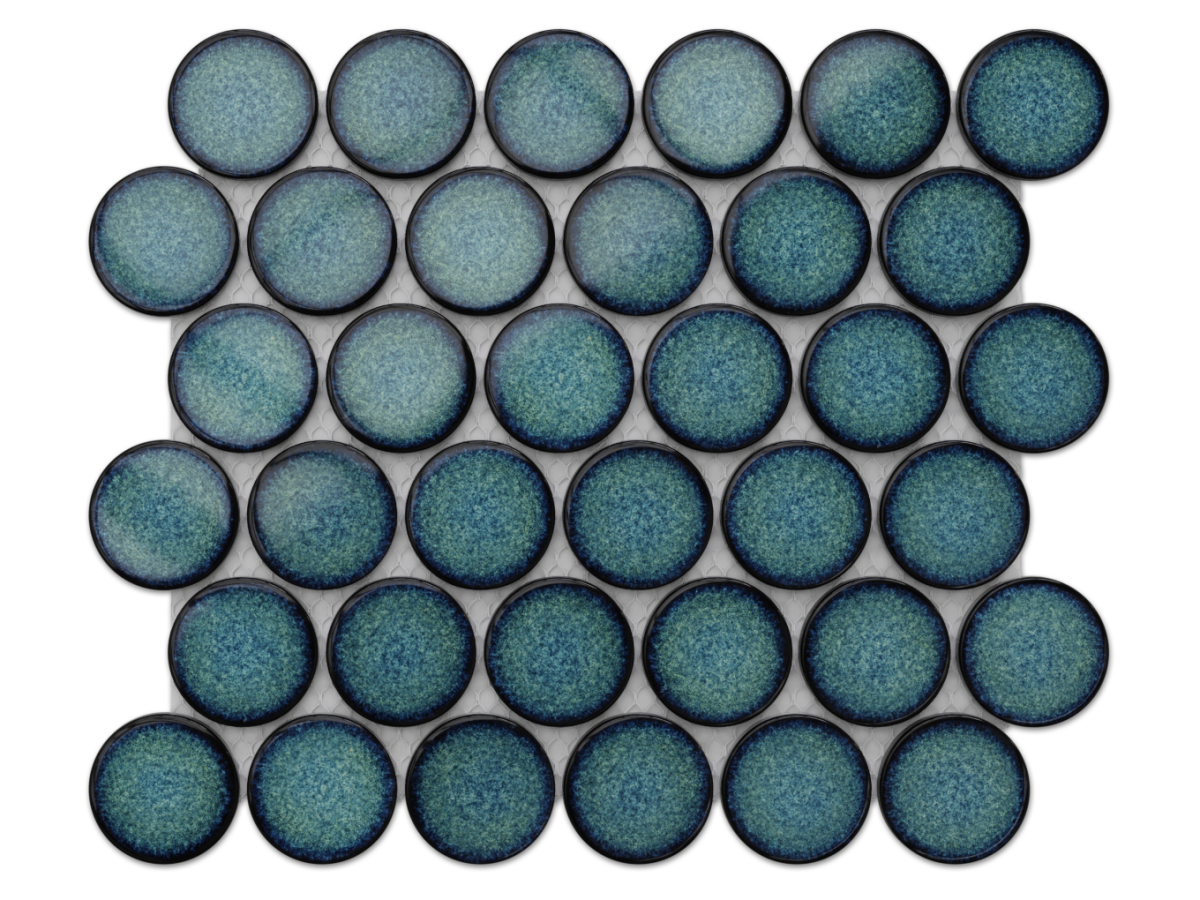 Mozaika ceramiczna Circle Dots Atlantic połysk - szklanemozaiki.pl