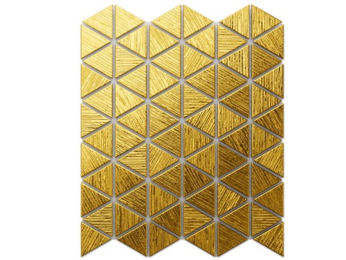 MOZAIKA SZKLANA TRIANGLE BLANKET ZŁOTA GOLD STRUKTURA