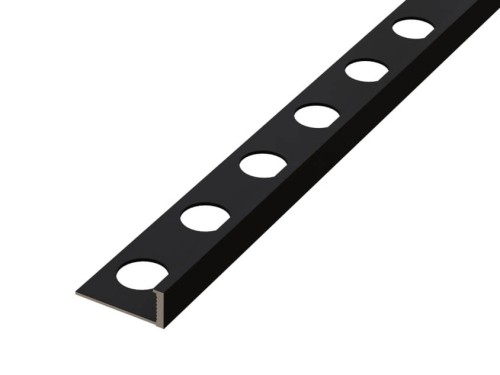 PROFIL ALUMINIOWY LICOWY AIL WYKOŃCZENIOWY OZDOBNY CZARNY MATOWY DO PŁYTEK