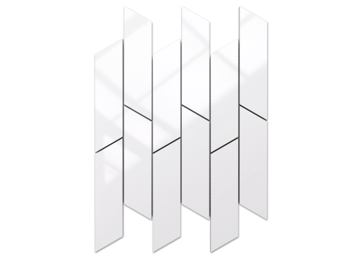 MOZAIKA CERAMICZNA CHEVRON STORM ALASKA WHITE