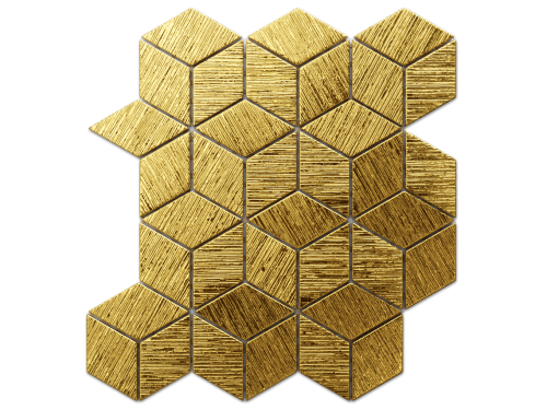 MOZAIKA SZKLANA ROMB DIAMOND ZŁOTA GOLD STRUKTURA