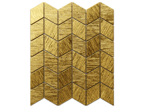  MOZAIKA SZKLANA ROMB CHEVRON ZŁOTA GOLD STRUKTURA