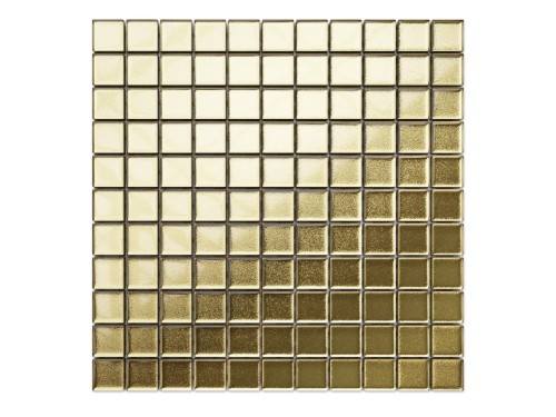 MOZAIKA SZKLANA ZŁOTA METALIZOWANA 30x30cm 8mm
