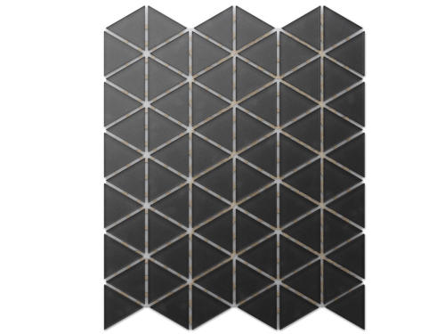 MOZAIKA SZKLANA TRIANGLE BLANKET CZARNA SOFT BLACK 