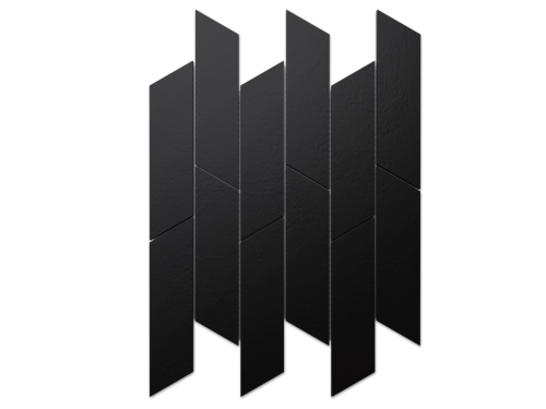 MOZAIKA GRESOWA CHEVRON STORM DOBLO NERO