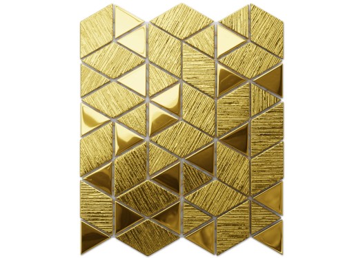 MOZAIKA SZKLANA TRIANGLE DIAMOND ZŁOTA GOLD 