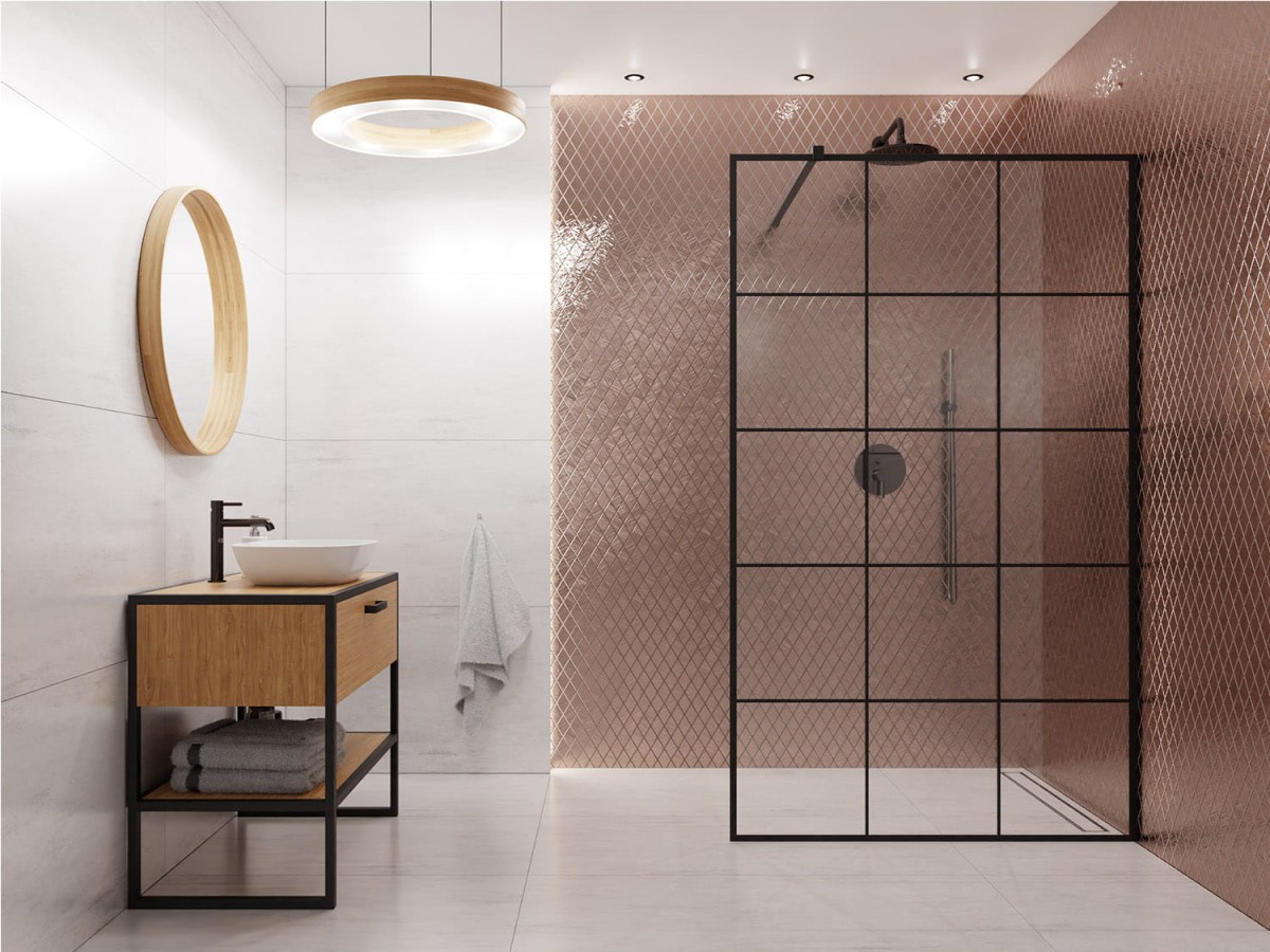 MOZAIKA SZKLANA ROMB KARO COPPER BROWN METALIC – dekoracyjne do wnętrz – Szklane Mozaiki