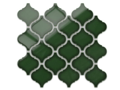 MOZAIKA CERAMICZNA ARABESKA DEEP GREEN