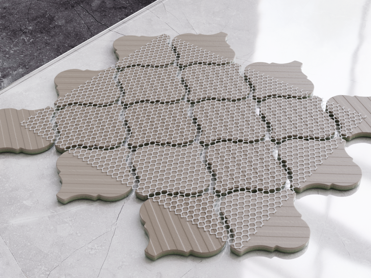 Mozaika ceramiczna Arabeska Deep Green szmaragdowa - szklanemozaiki.pl