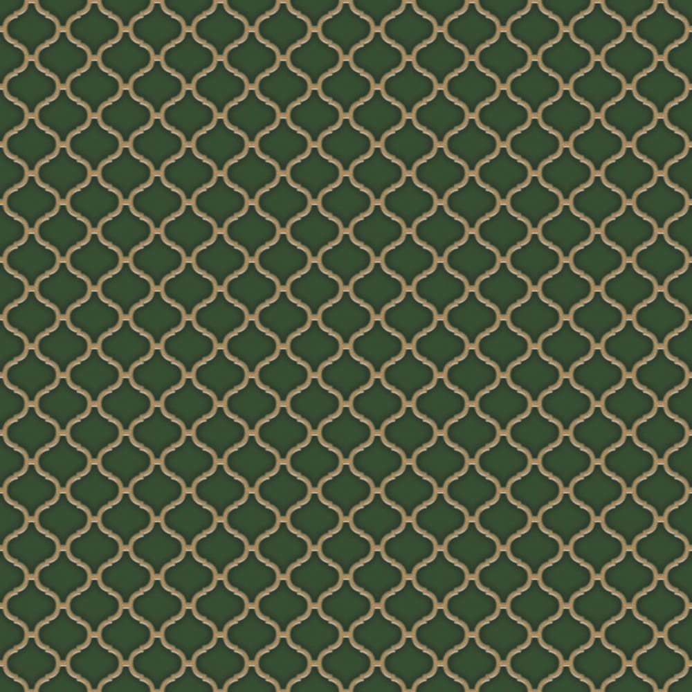 Mozaika ceramiczna Arabeska Deep Green szmaragdowa - szklanemozaiki.pl