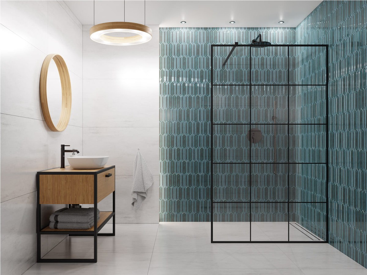 MOZAIKA CERAMICZNA VERTIGO BLUE NIEBIESKA - szklanemozaiki.pl