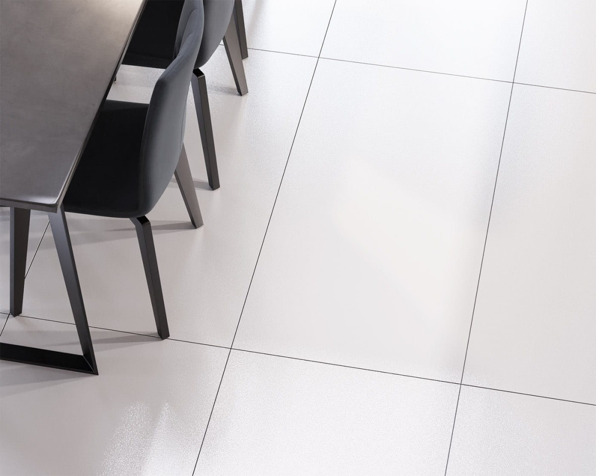 PŁYTKA REKTYFIKOWANA SZKLIWIONA BIAŁA ALASKA LAPPATO 60x120cm – dekoracyjne do wnętrz – Szklane Mozaiki