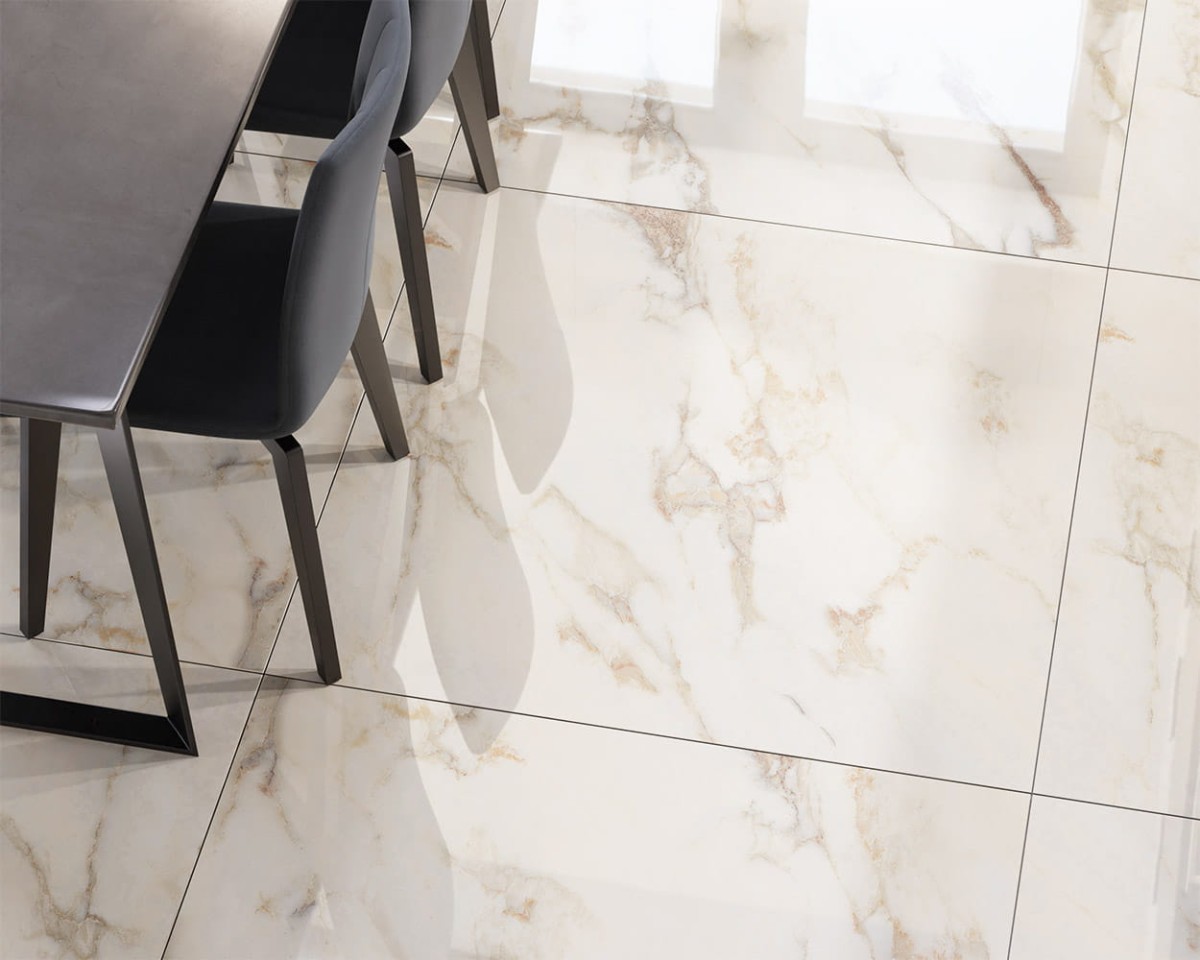 PŁYTKA REKTYFIKOWANA EGEO BEIGE POLER 100x100cm – dekoracyjne do wnętrz – Szklane Mozaiki