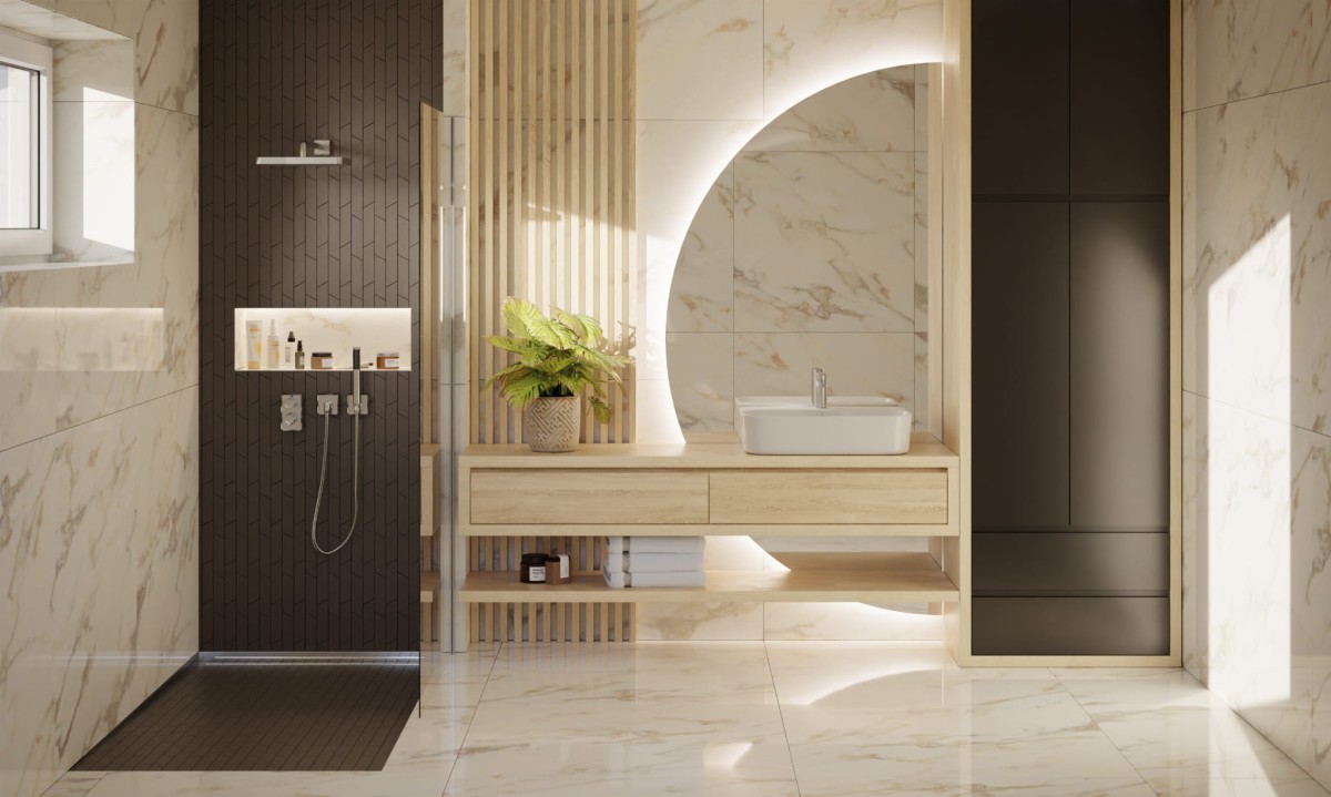 PŁYTKA REKTYFIKOWANA EGEO BEIGE POLER 100x100cm – dekoracyjne do wnętrz – Szklane Mozaiki