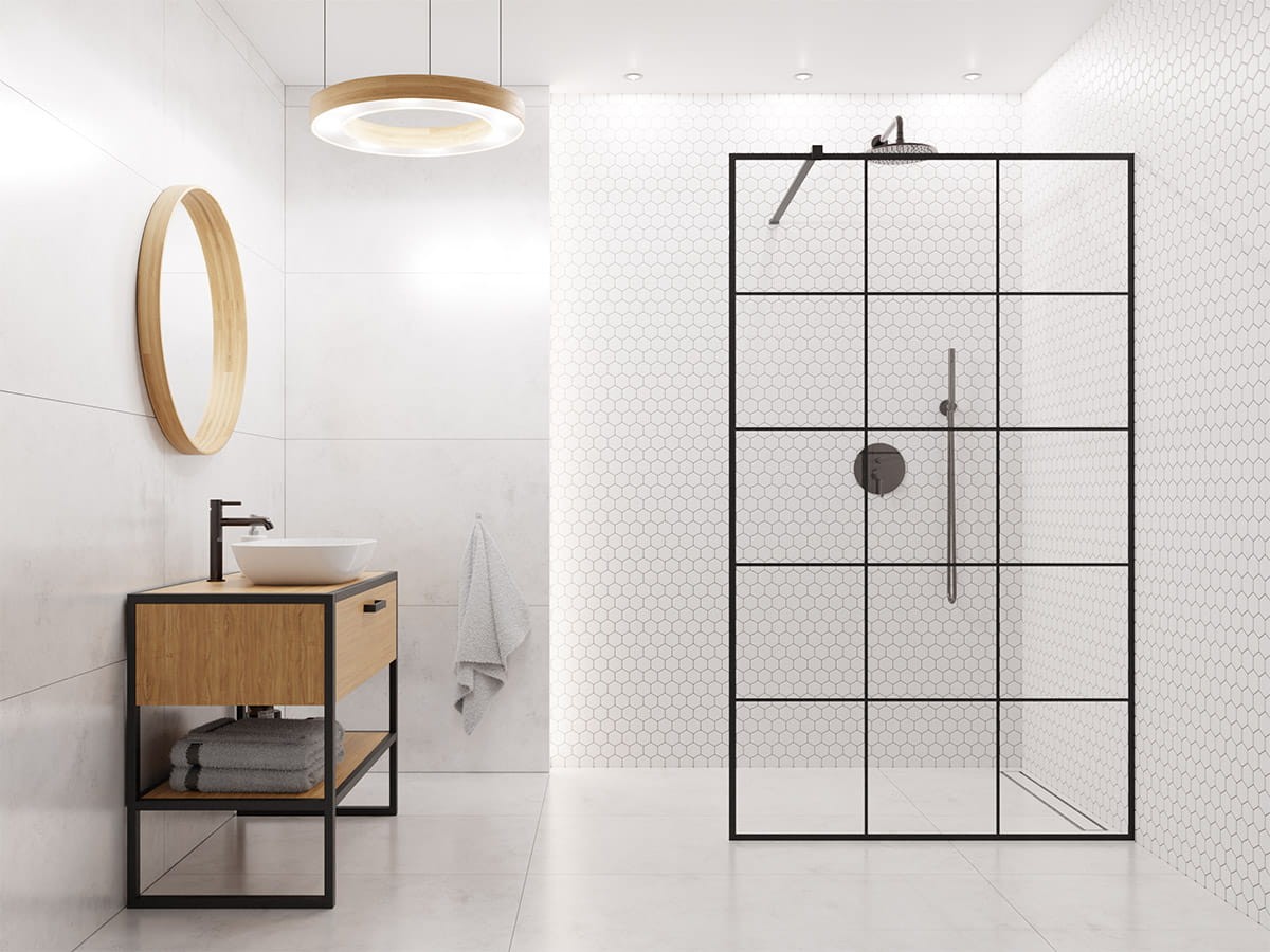Mozaika ceramiczna Heksagon white biały matowy duży - szklanemozaiki.pl