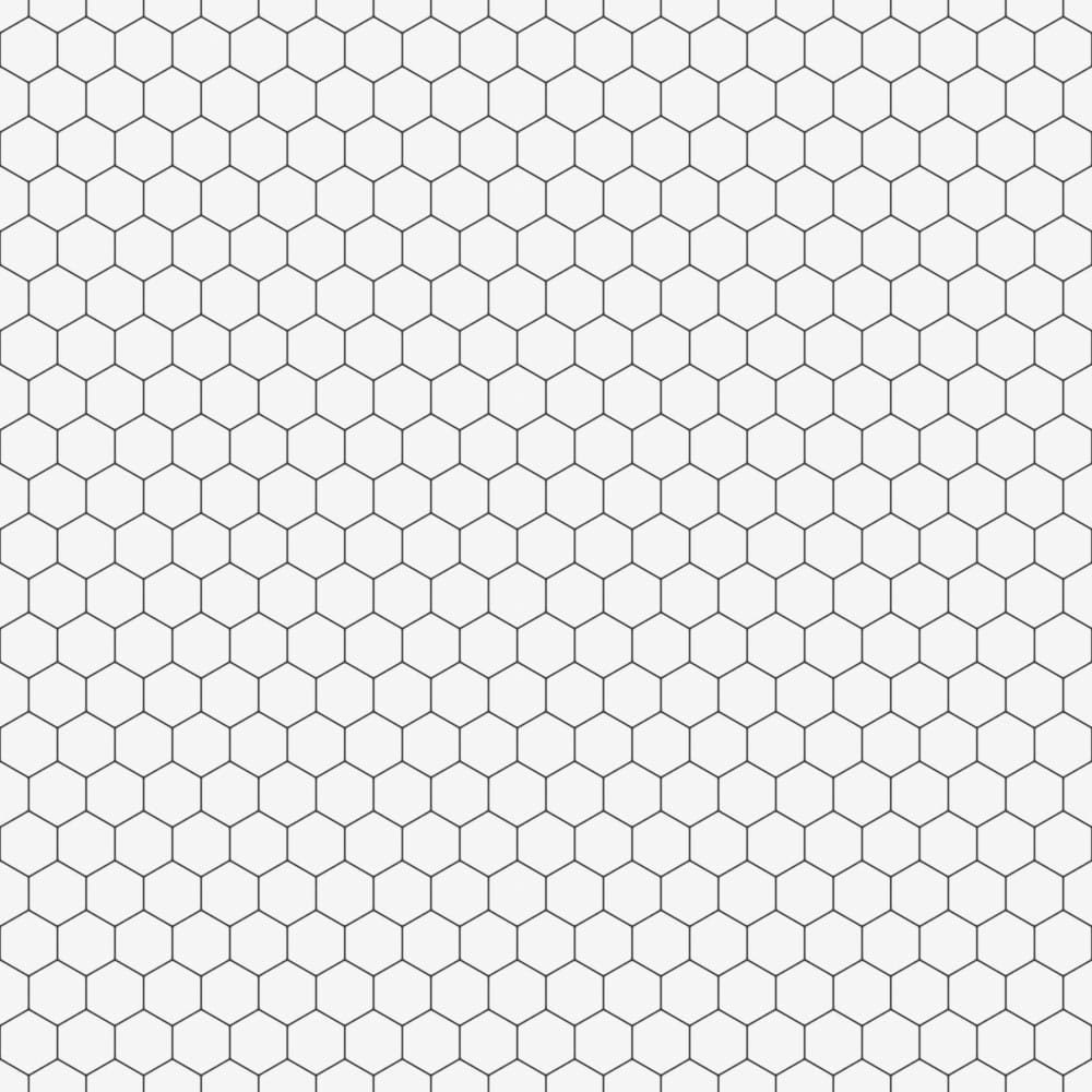 Mozaika ceramiczna Heksagon white biały matowy duży - szklanemozaiki.pl
