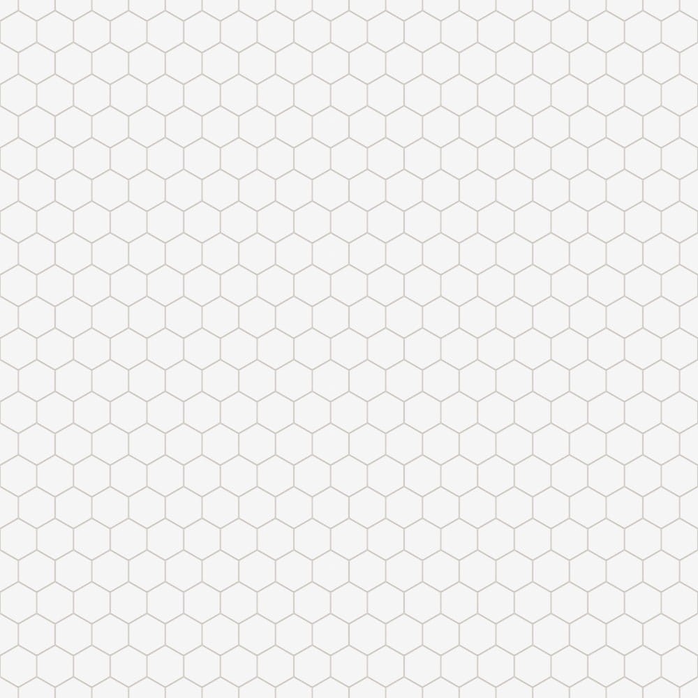 Mozaika ceramiczna Heksagon white biały matowy duży - szklanemozaiki.pl