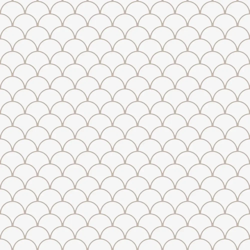 MOZAIKA CERAMICZNA FISH SCALE WHITE MAT – dekoracyjne do wnętrz – Szklane Mozaiki