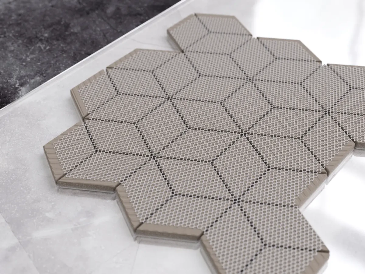 MOZAIKA CERAMICZNA DIAMOND ROMB BIAŁA MATOWA – dekoracyjne do wnętrz – Szklane Mozaiki