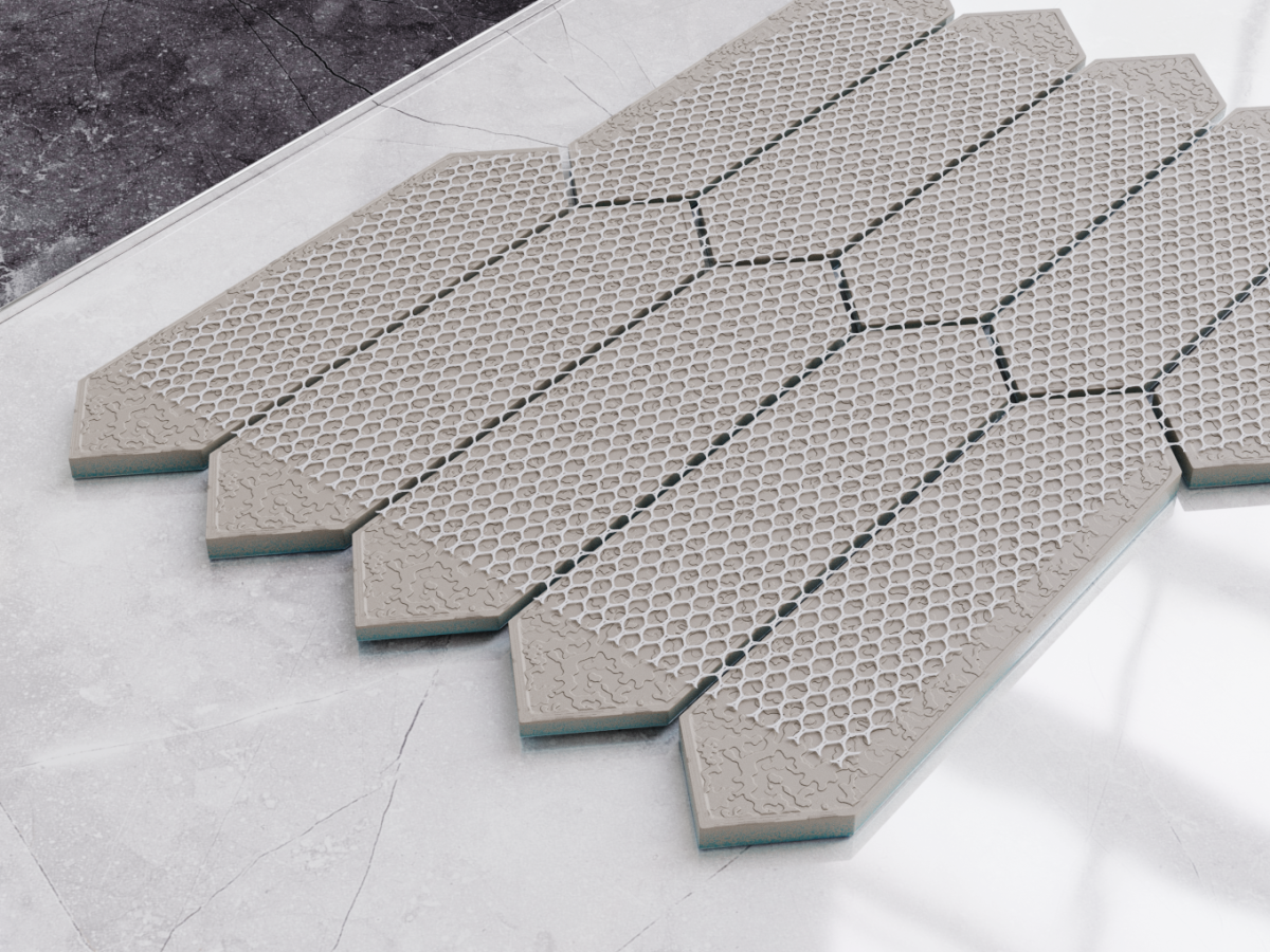 MOZAIKA CERAMICZNA VERTIGO WHITE BIAŁA - szklanemozaiki.pl