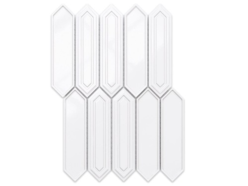 MOZAIKA CERAMICZNA VERTIGO WHITE BIAŁA