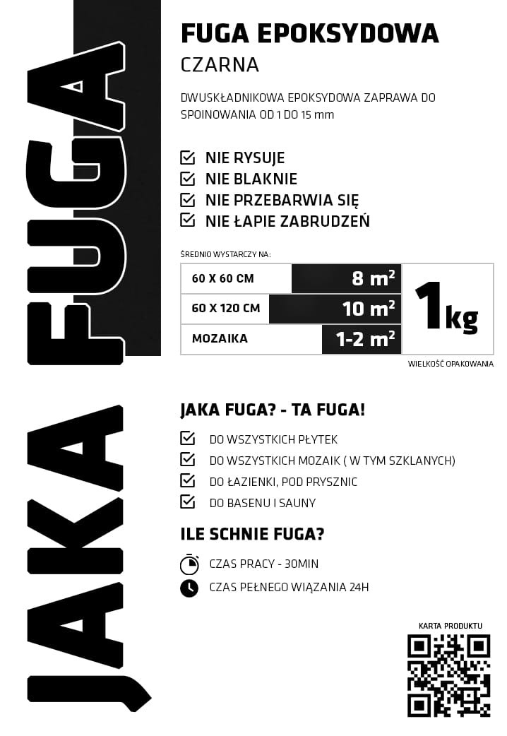 Jaka Fuga epoksydowa: Czarna - Najlepsza do płytek i mozaik