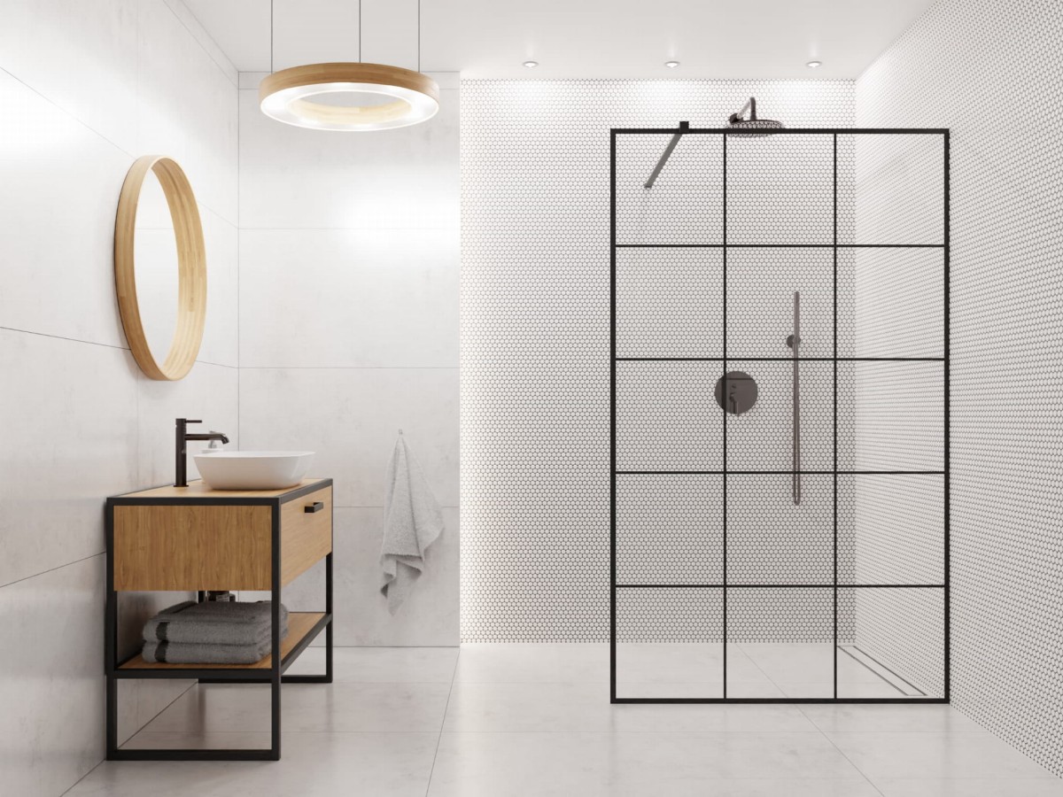 Mozaika ceramiczna Penny Dots white połysk - szklanemozaiki.pl