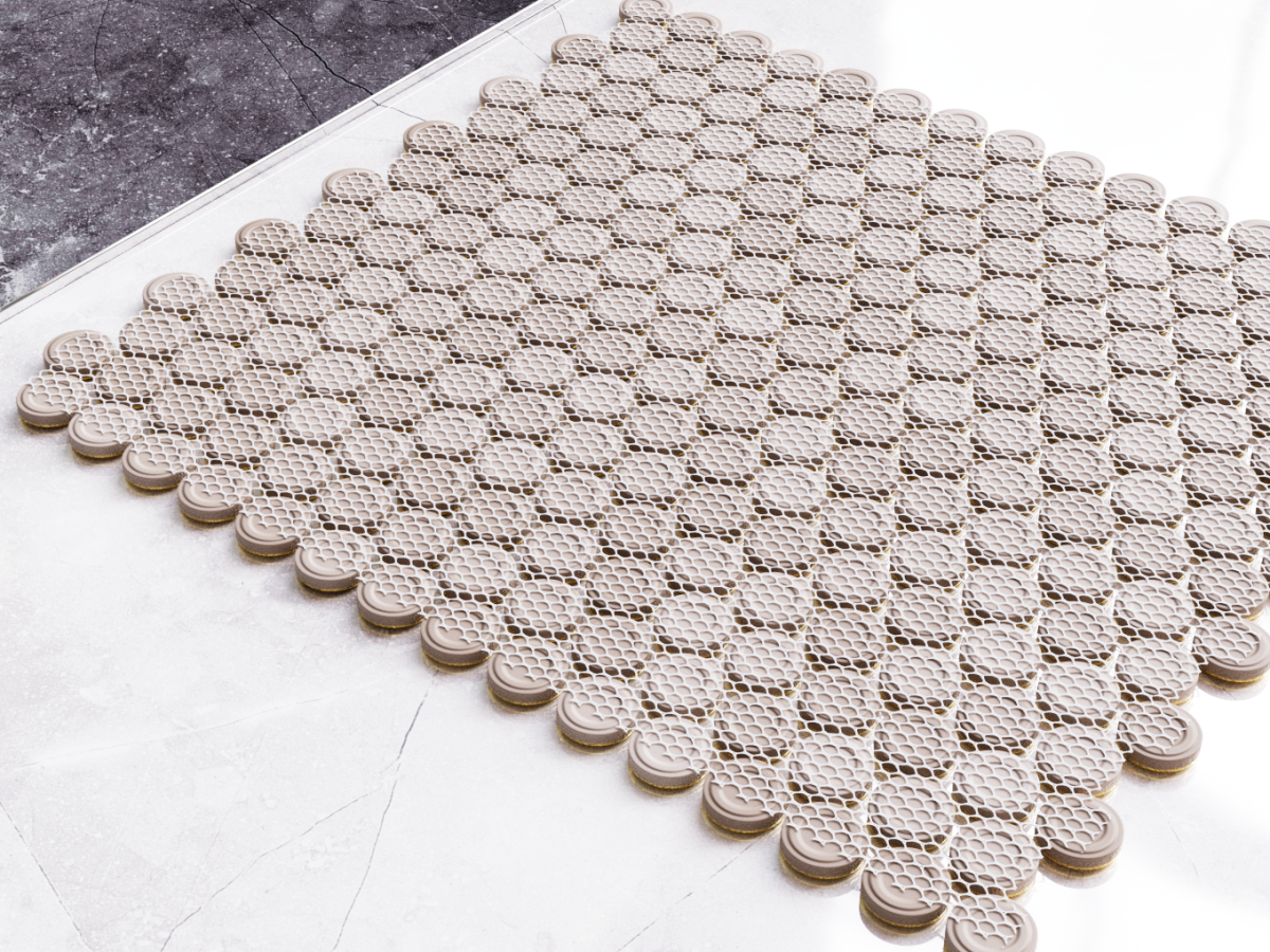 MOZAIKA CERAMICZNA PENNY DOTS ZŁOTA GOLD – dekoracyjne do wnętrz – Szklane Mozaiki