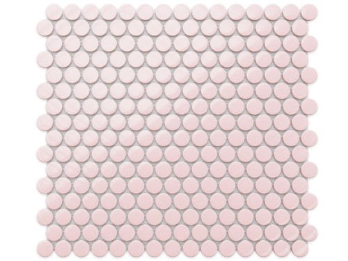 MOZAIKA CERAMICZNA PENNY DOTS ROSE RÓŻÓWA MATOWA