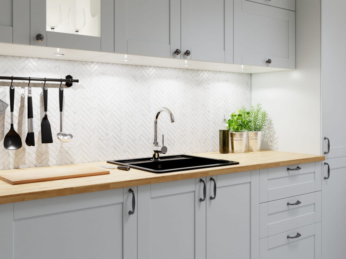 Mozaika ceramiczna mini chevron herringbone carrara matowa - szklanemozaiki.pl
