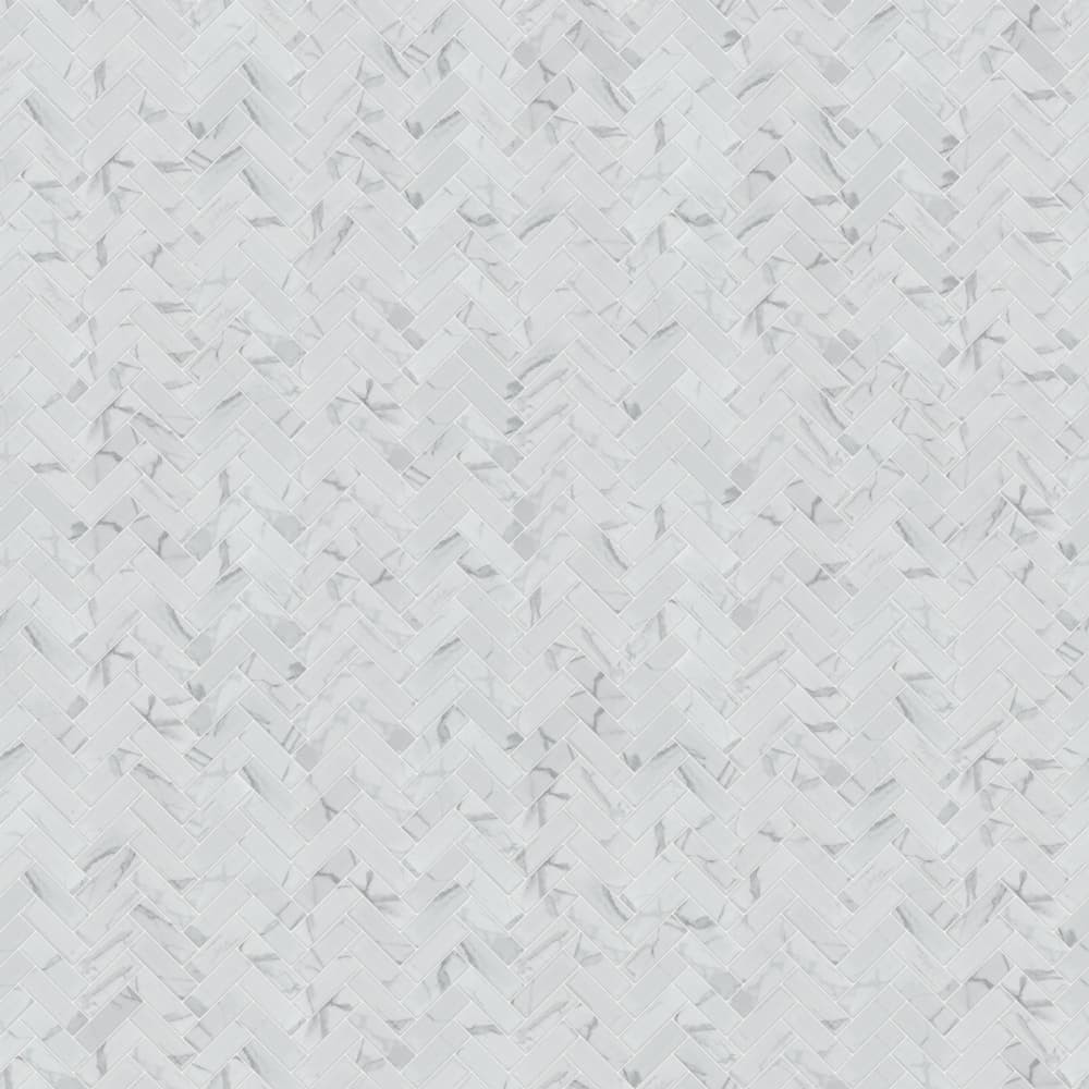 Mozaika ceramiczna mini chevron herringbone carrara matowa - szklanemozaiki.pl