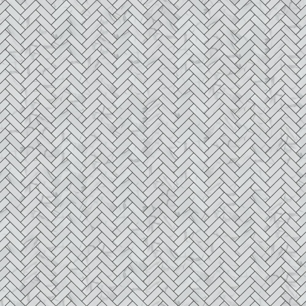 Mozaika ceramiczna mini chevron herringbone carrara matowa - szklanemozaiki.pl