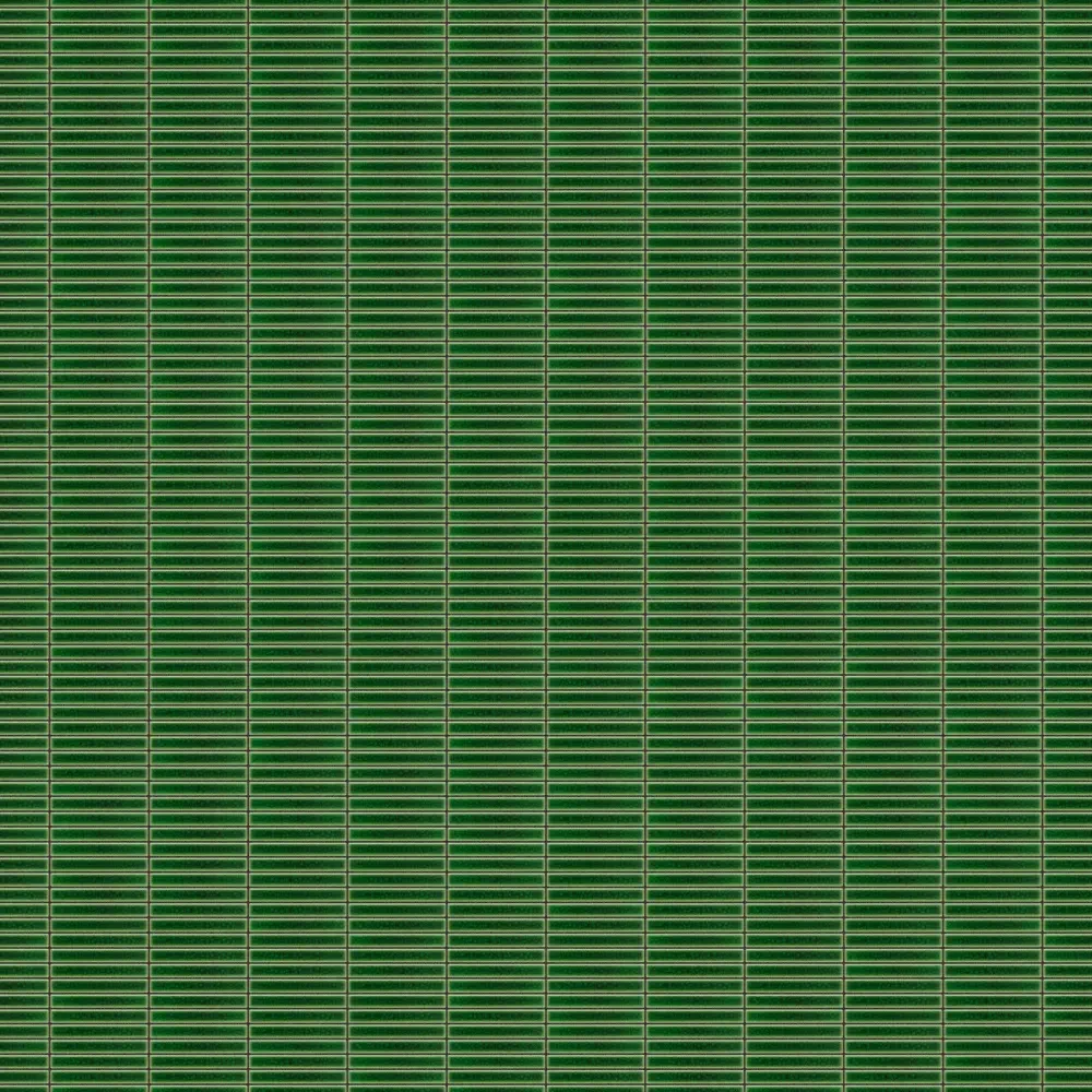 MOZAIKA CERAMICZNA MINI PIANO GREEN CRACKLE – dekoracyjne do wnętrz – Szklane Mozaiki