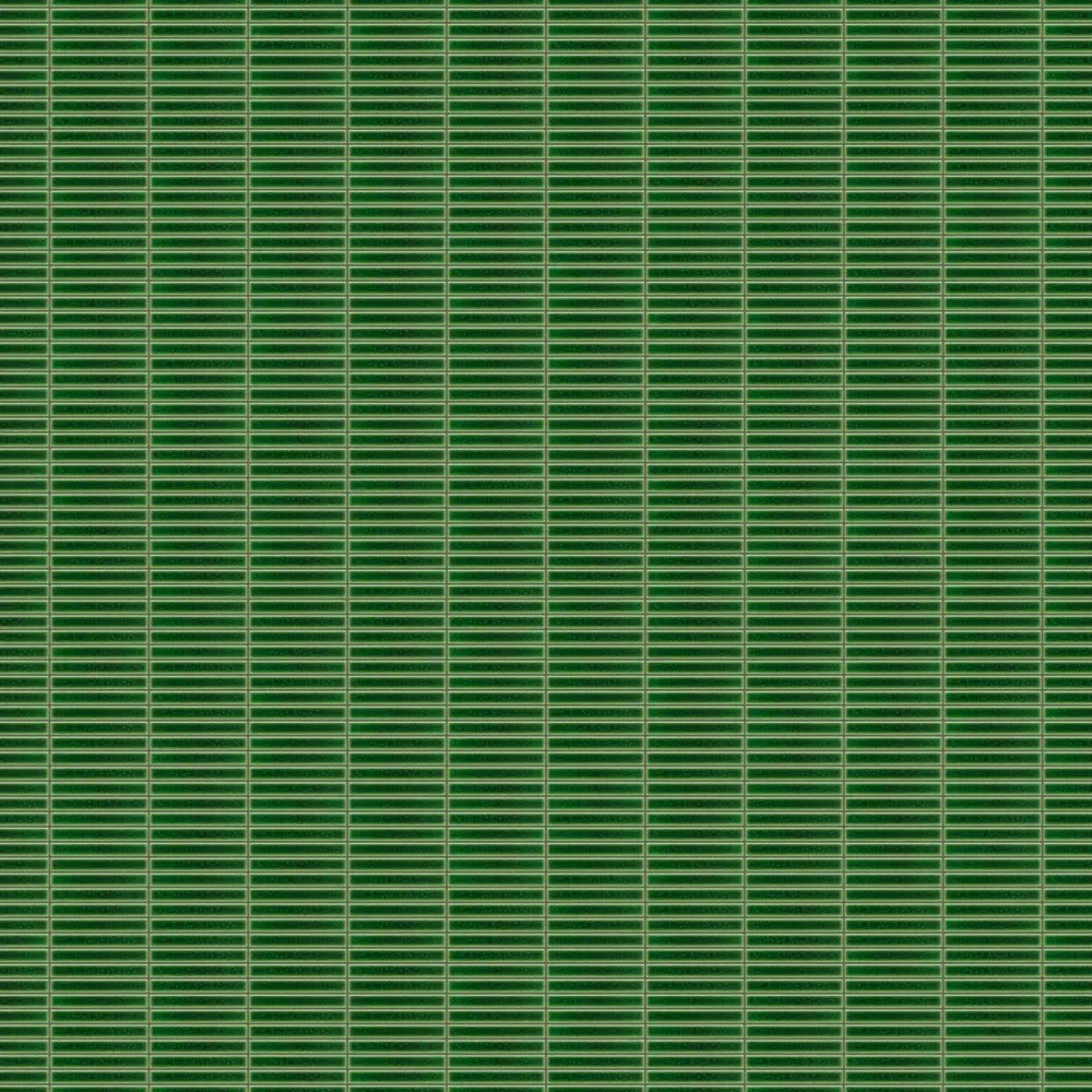 MOZAIKA CERAMICZNA MINI PIANO GREEN CRACKLE – dekoracyjne do wnętrz – Szklane Mozaiki