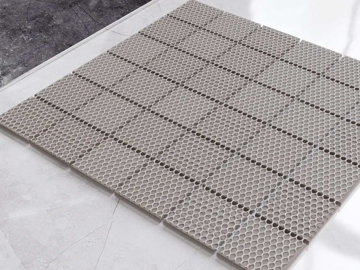 MOZAIKA CERAMICZNA SQUARE BLACK MATOWA – dekoracyjne do wnętrz – Szklane Mozaiki