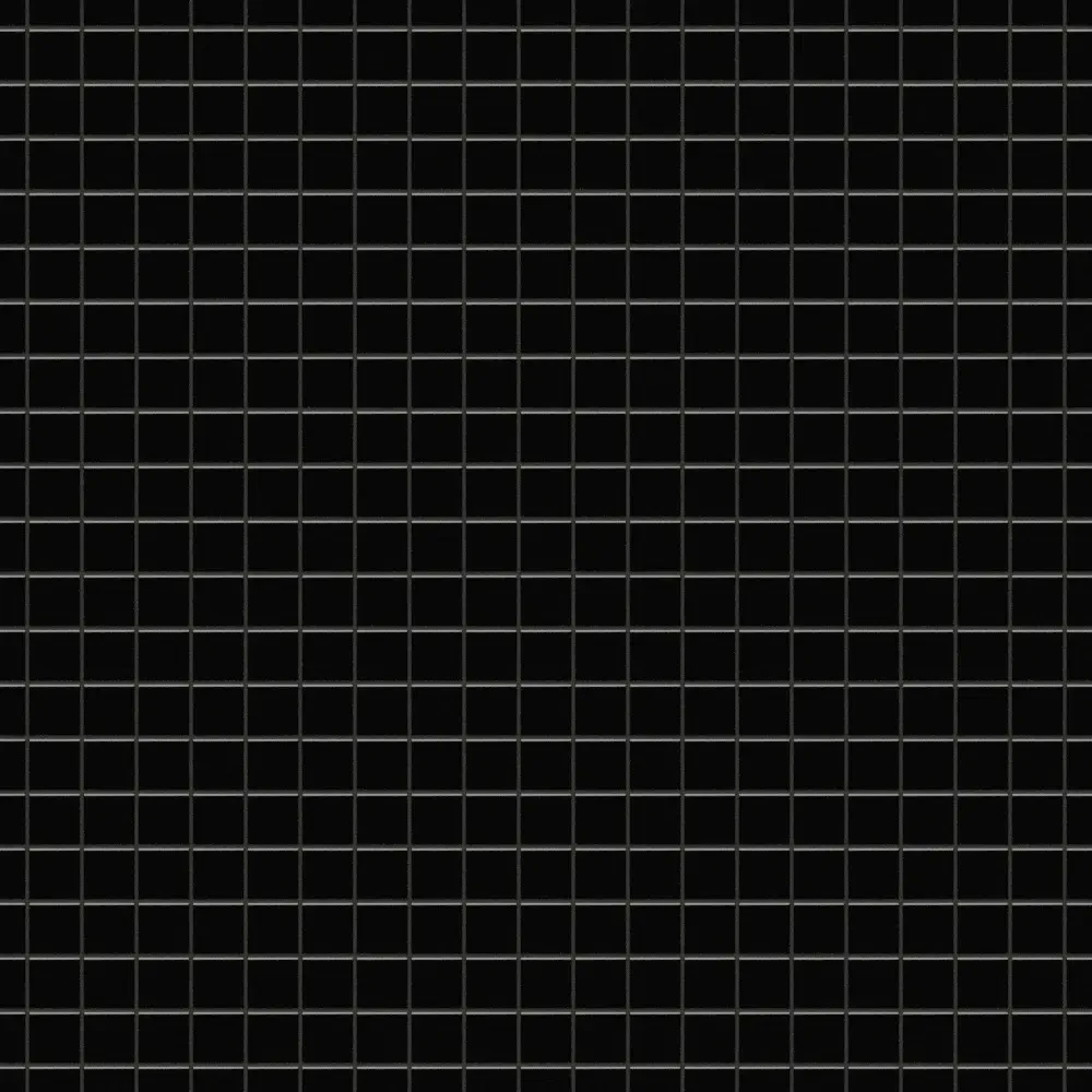 MOZAIKA CERAMICZNA SQUARE BLACK MATOWA – dekoracyjne do wnętrz – Szklane Mozaiki