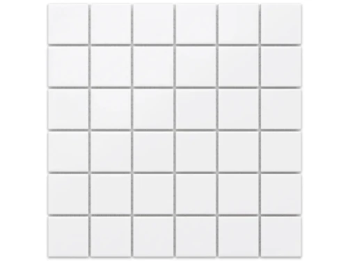 MOZAIKA CERAMICZNA SQUARE WHITE MATOWA