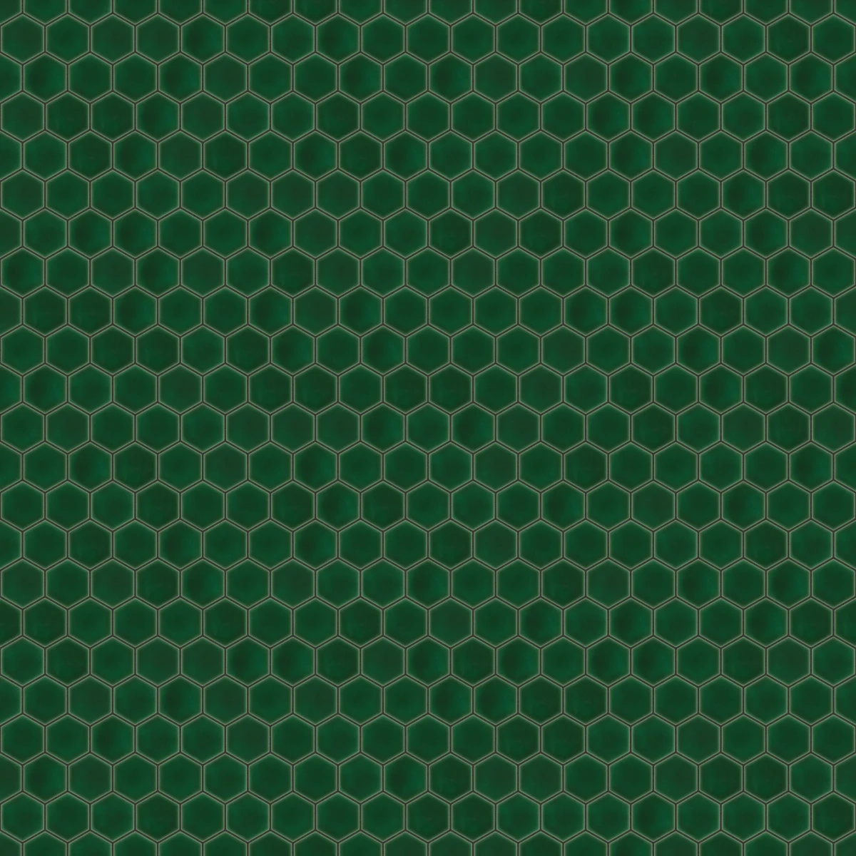 MOZAIKA CERAMICZNA HEKSAGON DEEP GREEN – dekoracyjne do wnętrz – Szklane Mozaiki