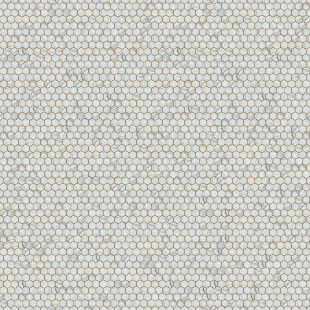 Mozaika ceramiczna Heksagon mini Carraca matowa - szklanemozaiki.pl