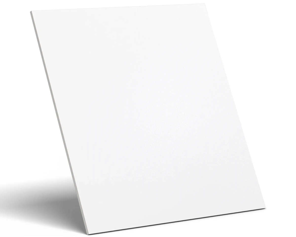 PŁYTKA REKTYFIKOWANA SZKLIWIONA BIAŁA ALASKA LAPPATO 60x60cm  – dekoracyjne do wnętrz – Szklane Mozaiki