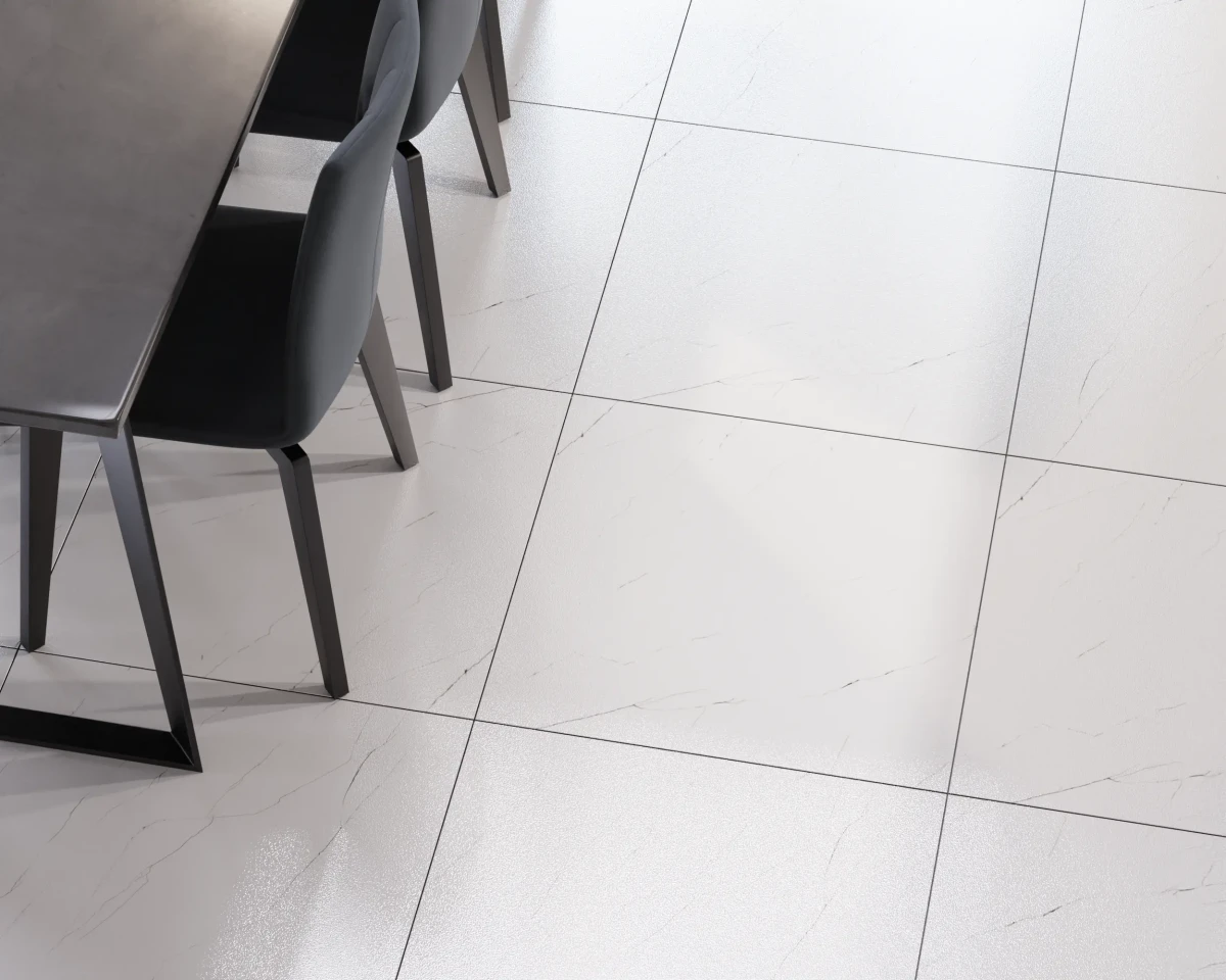 PŁYTKA REKTYFIKOWANA  WHITE CLASSIC CARRARA LAPPATO 60x60cm – dekoracyjne do wnętrz – Szklane Mozaiki