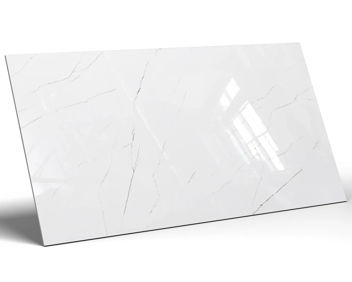 PŁYTKA REKTYFIKOWANA WHITE CLASSIC CARRARA POLER 60x120cm – dekoracyjne do wnętrz – Szklane Mozaiki