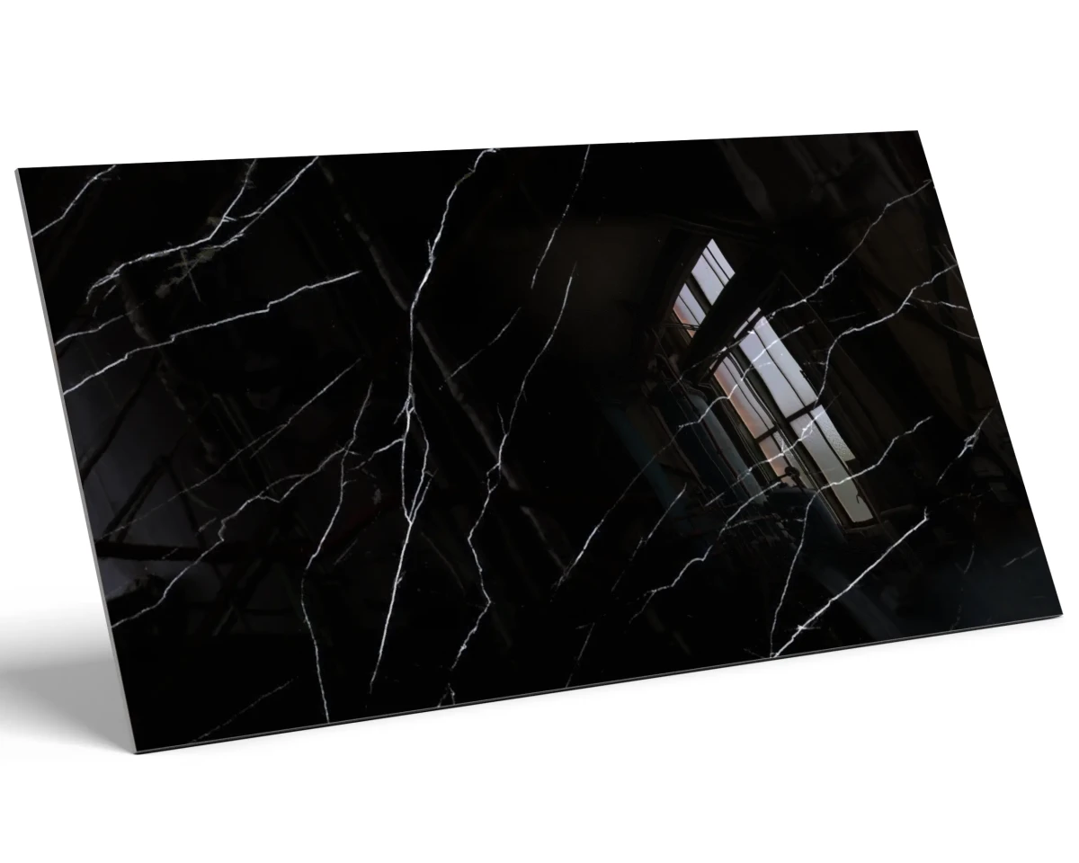 PŁYTKA REKTYFIKOWANA BLACK CLASARA POLER 60x120cm – dekoracyjne do wnętrz – Szklane Mozaiki